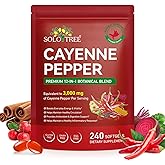 bnHUlMXw Cayenne Pepper Softgels Supplement 240 Count | Cayenne Pepper Capsules Supports Healthy Leg Vein, Digestion,Immune System,Boosts Everyday Energy & Vitality | Non-GMO,Gluten Free
