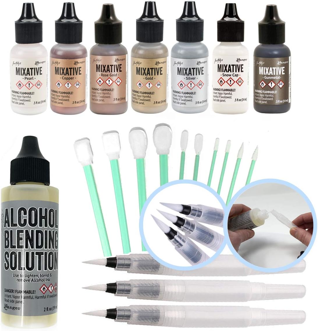 Ranger Tim Holtz Alcohol Ink Mixatives (All 7 Colors), 2