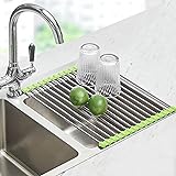 Seropy Roll Up Dish Drying Rack Over The Sink