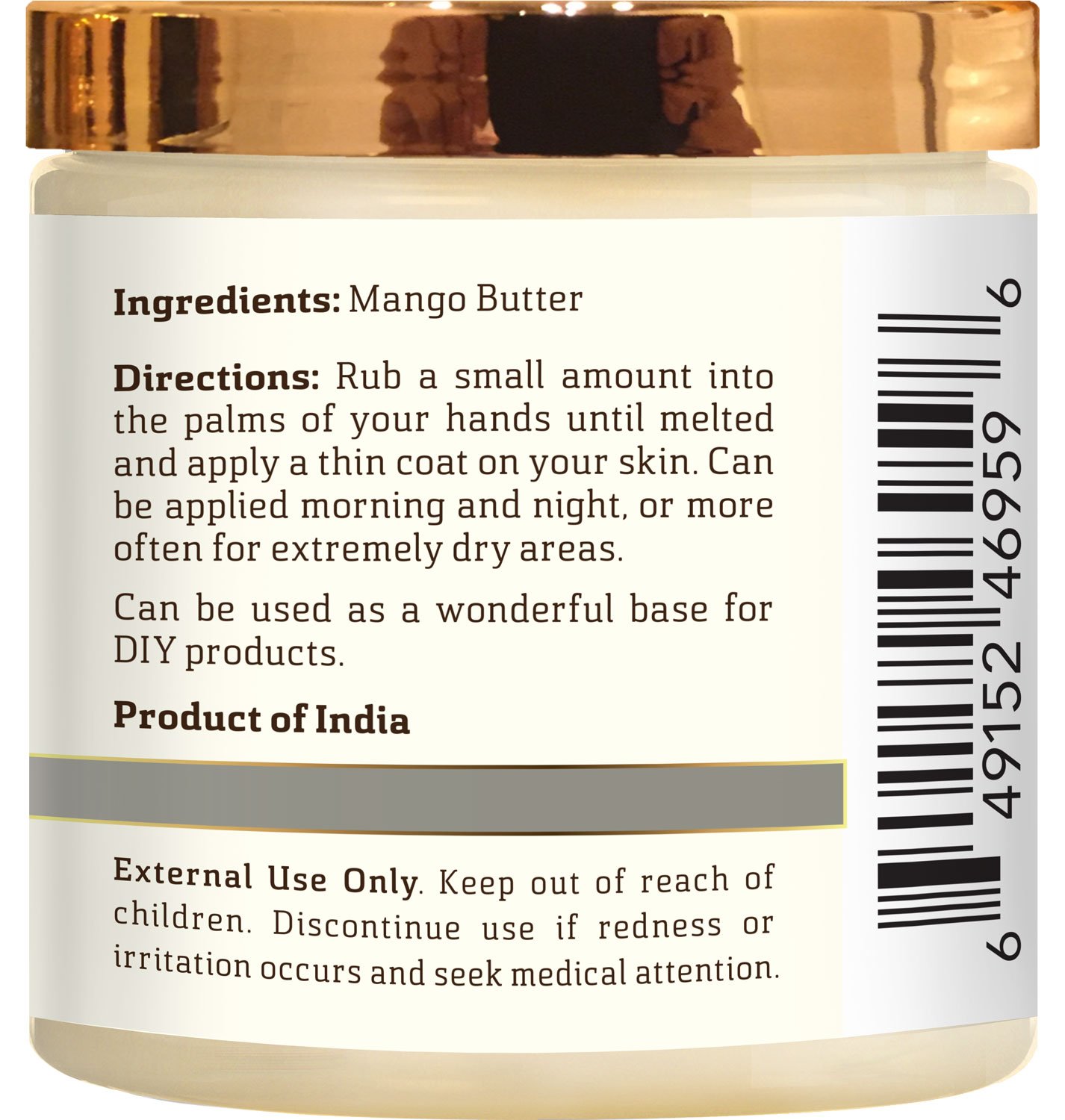 Botanic Hearth Mango Butter, Pure & Natural, Processed Premium Grade A, 8 Oz É