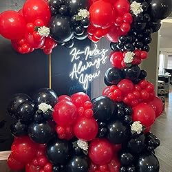 Awenztech Red Balloons 12 inch, Red Latex Balloons