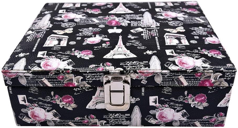 THE RUNNER Faux Leather Paris Design Black Watch CASE for 8 Watches