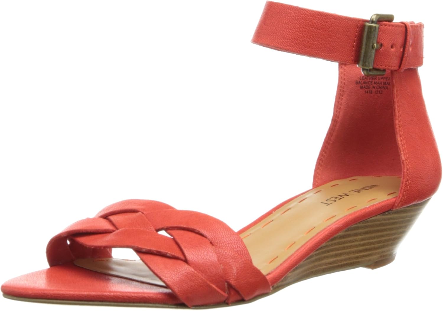 nine west red wedge sandals