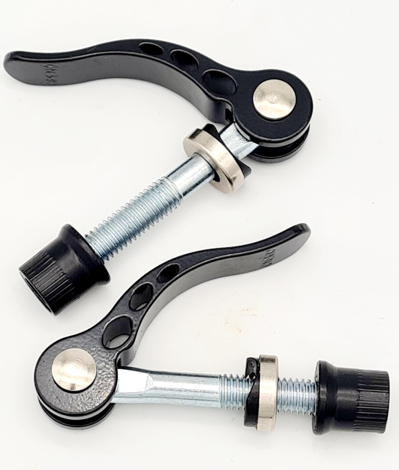 More Colour Bicycle Quick Release Seat Clamp M8 x 55 mm Black Pack of 2