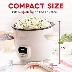 Dash Mini Rice Cooker Steamer with Removable