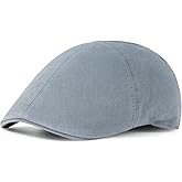 BOTVELA Newsboy Cap for Men Cotton Beret Ivy Irish Gatsby Driving Cabbie Hat