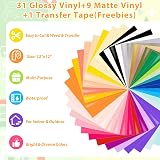 VINYL FROG 40 Pack Permanent Adhesive Vinyl Sheets 12x12 inches view 2