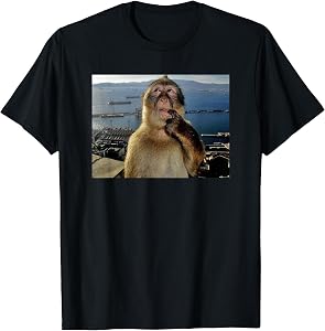 Thinking Monkey Meme T-Shirt