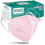 LEMENT KN95 Face Masks,100 Pack Breathable Cup Dust