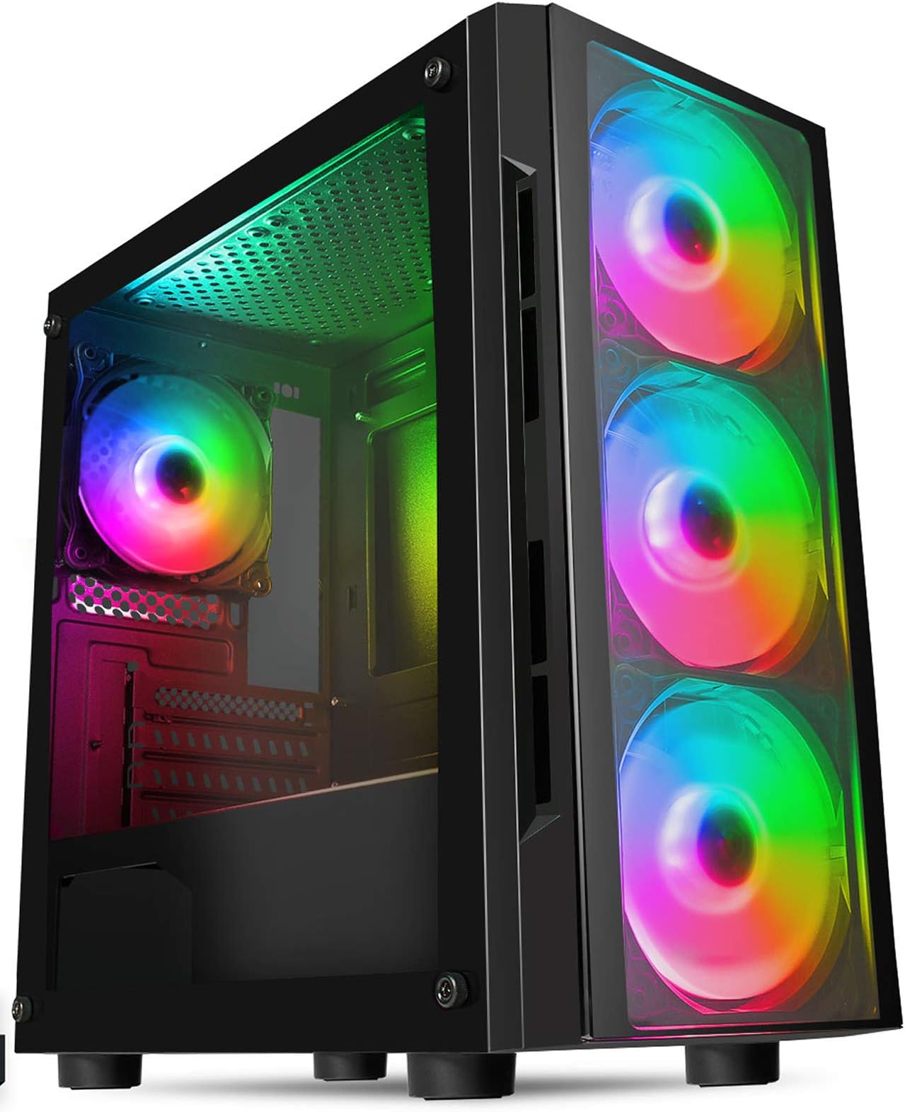 OCHW Metis RGB Ultra Fast Gaming PC Desktop Computer AMD Ryzen 3-3200G 4.0GHz Quad Core ATI Radeon HD Vega 8 Graphics USB 3.0 960GB SSD 8GB DDR4 Wifi Windows 10 Pro