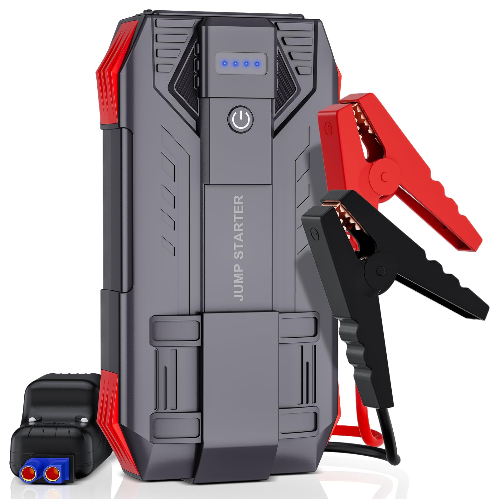 Car Battery Jump Starter, 4000A Peak Jump Starter Battery Pack for Up to 10L Gas and 8L Diesel Engines, 12V Portable Jump Box with USB/Power Bank/Dual Output/LED Light
