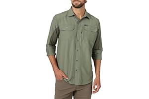 ATG by Wrangler Men's Long Sleeve Mixed Material Shirt