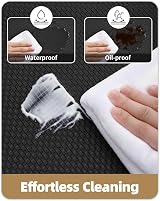 COLOR&GEOMETRY Color G Kitchen Mat 44x150 cm Anti Fatigue Non-Slip Leather view 5