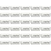 PATIKIL 30pcs Word Charm Mini Word Pendant Charm Bulk Engraved Metal Instrument Notes DIY for Jewelry Making Bracelets