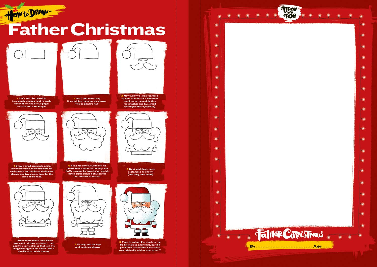 Draw With Rob At Christmas A Fabulously Festive Art Activity Book From Internet Sensation Rob Biddulph Amazon Co Uk Biddulph Rob Books