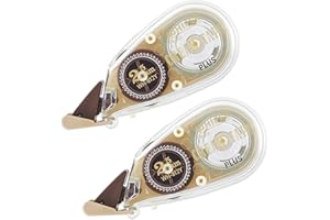 PLUS(プラス) PLUS WH-812Y 51-641 Correction Tape, Whitepatch Cream Tape, 0.1 inch (2.5 mm), 2 x 1.2 inches (2.5 mm)