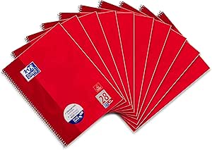 Hamelin Paperbrands 384408038 Notepad A4 90 G M Optic Paper Oxford School 5 Mm Quadrille Ruled 80 Sheets Pack Of 10 Office Products Amazon Com