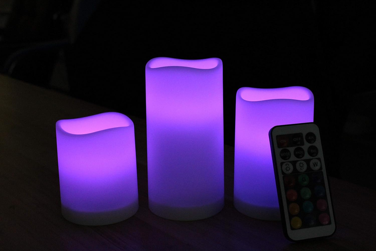 WRalwaysLX Flameless Color Changing LED Candles with Remote - Image 5