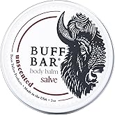 BUFF BAR Pure Bison Tallow Salve, Unscented, 1 Pack - No Irritating Ingredients, Simple & Clean, Body Butter, Full Body Hydration, Replaces Lotion, For Cracked, Dry, Itchy, Irritated Skin