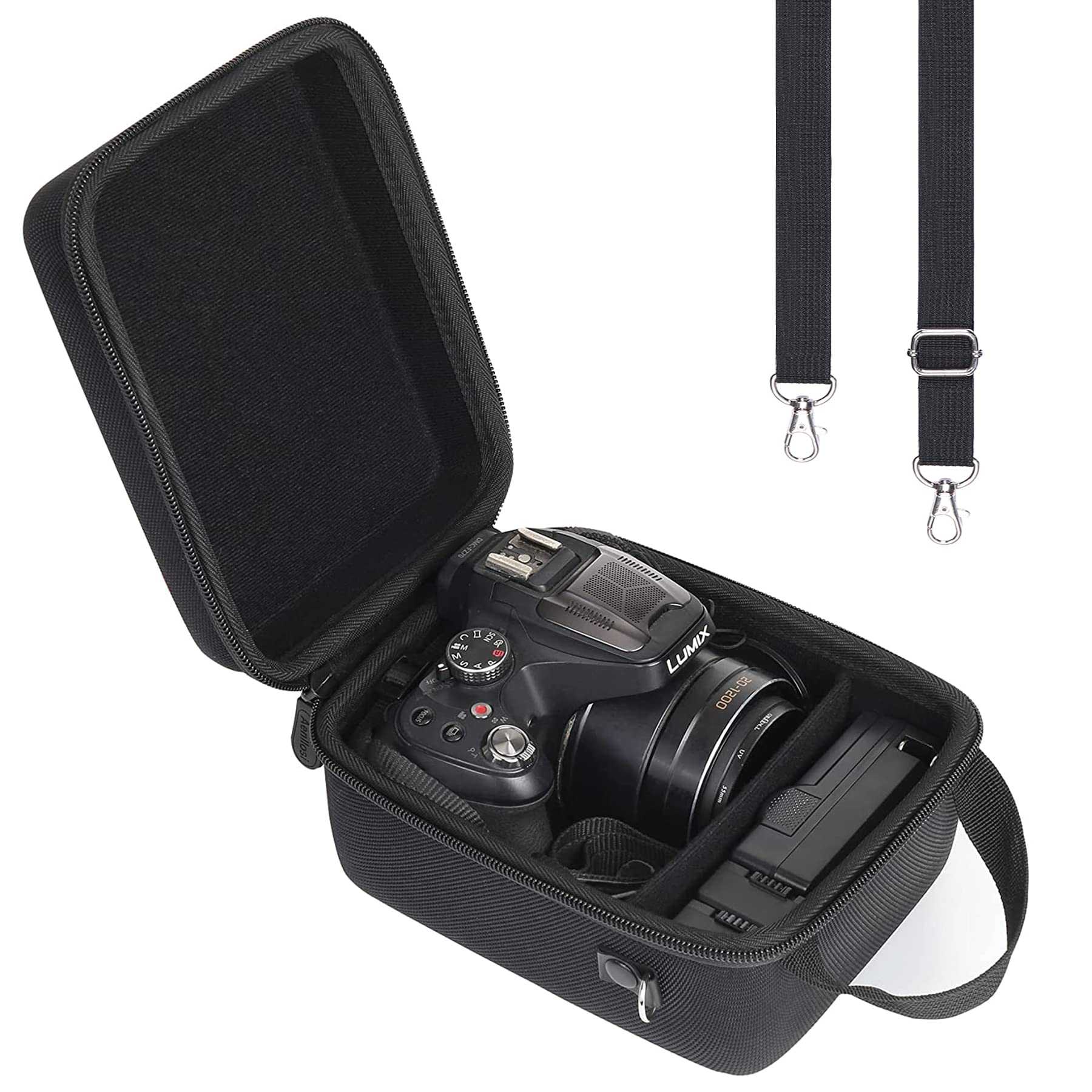 Photo 1 of Aenllosi for Panasonic LUMIX FZ80D/FZ80/FZ70 4K Digital Camera Carrying Case, Panasonic LUMIX Digital Camera Organizer (Case Only)