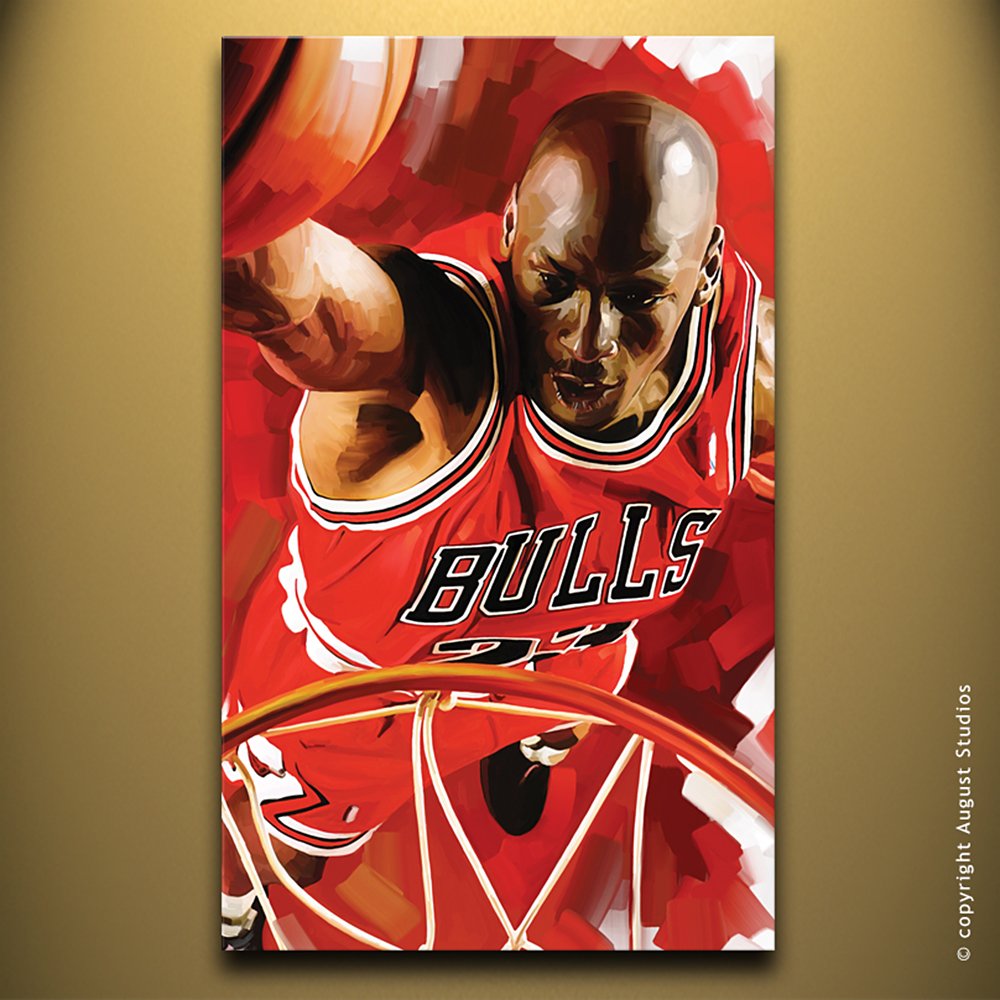 Michael Jordan Baloncesto NBA Original Decoración para Pared ...