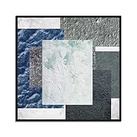 SIGNWIN Framed Canvas Wall Art Texture Painting Canvas Prints Home Artwork Decoration for Living Room,Bedroom - 16x16 inches