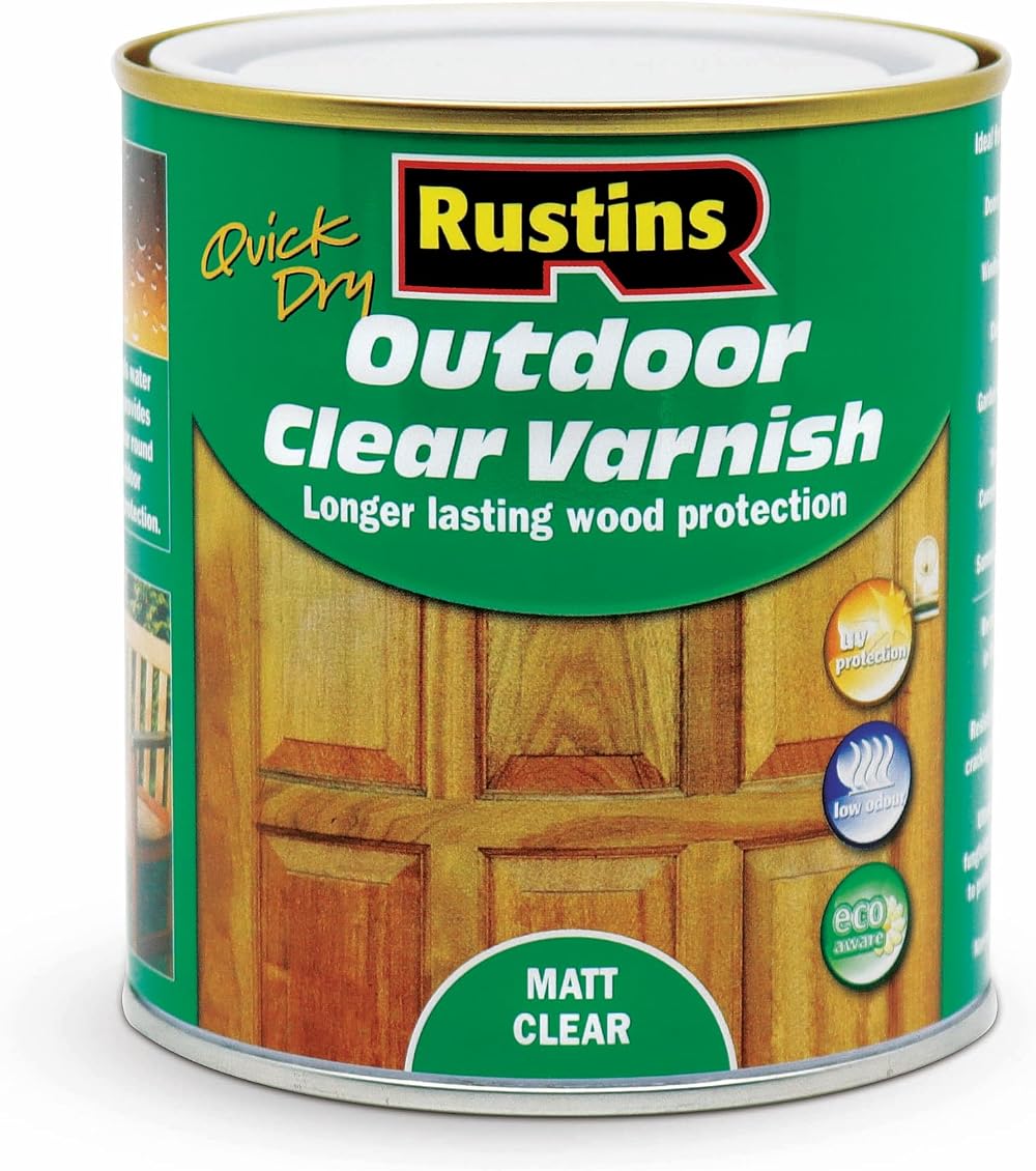 Rustins Quick Dry Outdoor Clear Varnish 500ml Matt