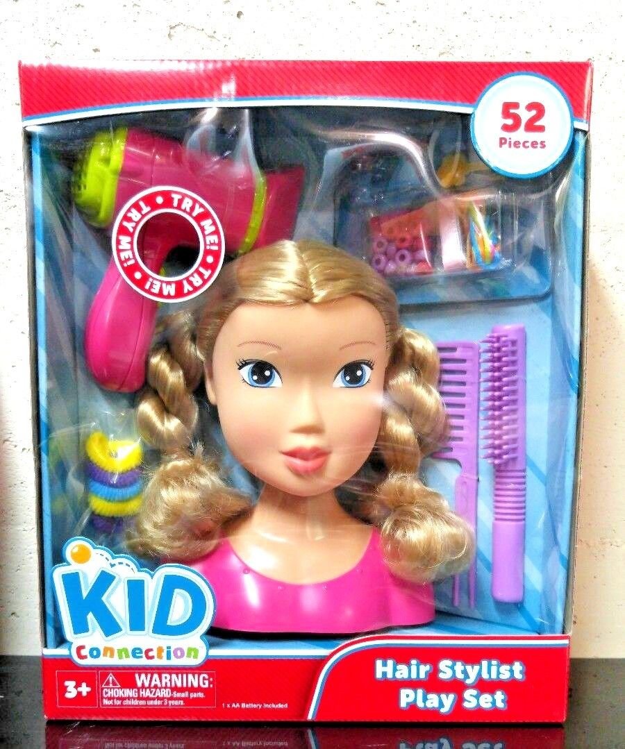 Buy Kid Connection Hair Stylist Play Set Blonde Styling Head Doll