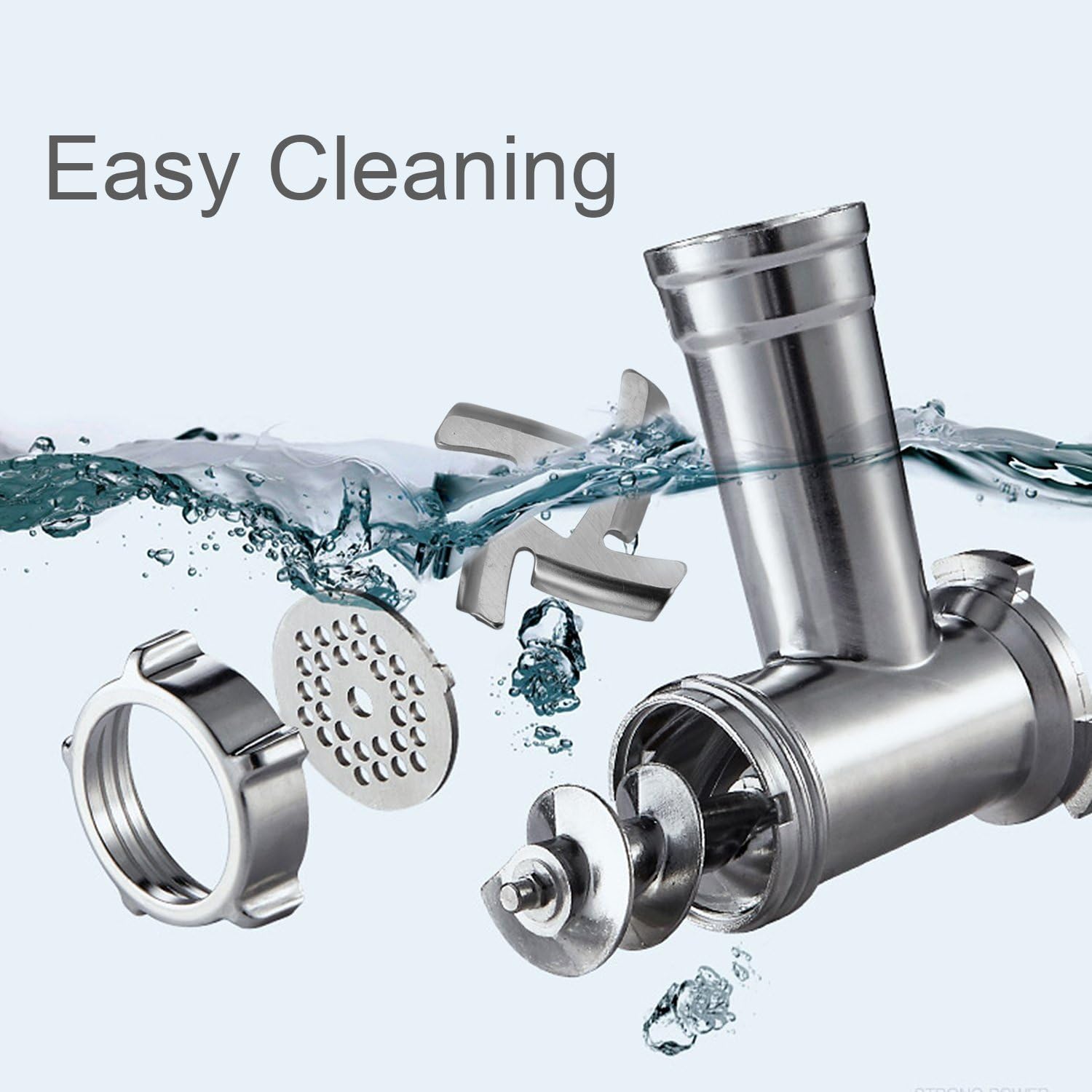 Electric Meat Grinder and Duty Household Sausage Maker Meats Mincer Food Grinding Mincing Machine with Kibbe Attachement - Image 5