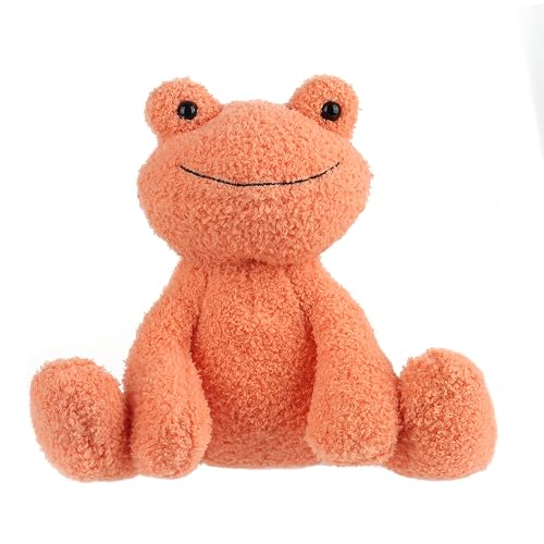 Cuddle Frog 9 Inch Soft Cuddly Frog Toy For Children Apricot Lamb Plush Cuddle Frog ...