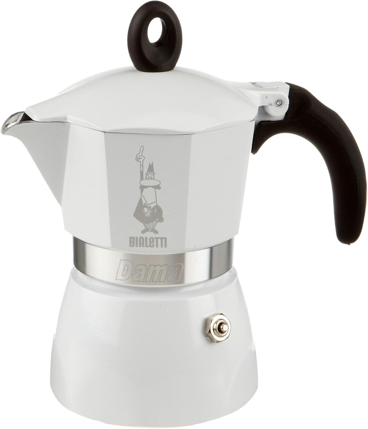 Bialetti Dama - Cafetera Italiana, 3 Tazas, Color Blanco: Amazon ...