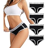 Avidlove Cotton Underwear for Women Hipster Panties Stretch Briefs Mid Rise Ladies Underpants Multipack