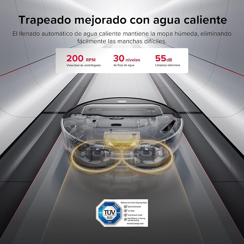 Saros Z70 Robot Aspirador, Negro