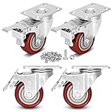 3 inch Heavy Duty Casters Load 1500lbs,Lockable
