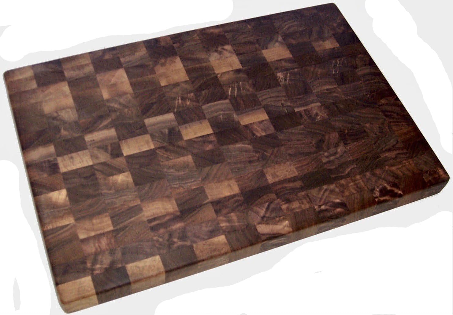 Walnut End Grain Cutting Board 12 x 18 x 1.5 Dark Butcher Block Cutting Board, Reversible Cutting Board, Dark Walnut Cutting Board, Chopping Block, Butcher Board, Cutting Block, Hardwood Cutting Board