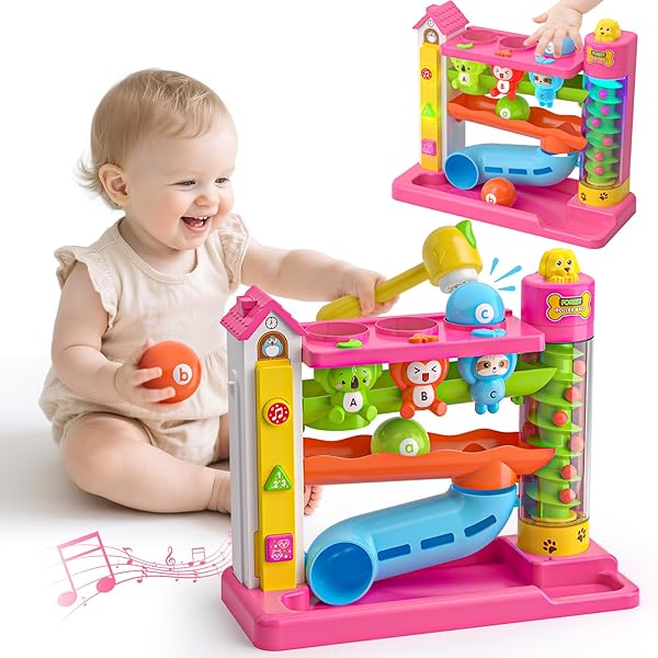 ZARDALI MUSICAL BABY TOY FOR 1 YEAR OLD GIRL GIFTS, 1ST BIRTHDAY GIRL BOY GIFT FIRST XMAS PRESENT FOR TODDLER 1-2, INTERACTIVE LEARNING EDUCATIONAL TOY FOR BABY 6-12-18 MONTHS