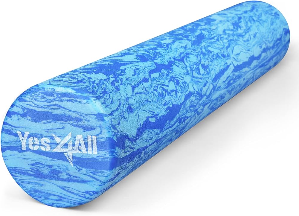 Yes4All EVA Foam Roller 36 inch Ocean Marbled Deep Tissue Massage Rehab