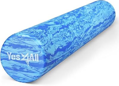 Yes4All EVA Foam Roller 36 inch Ocean Marbled Deep Tissue Massage Rehab