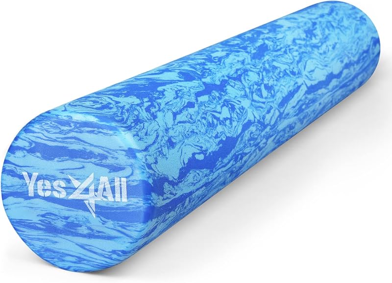 Yes4All EVA Foam Roller 36 inch Ocean Marbled Deep Tissue Massage Rehab
