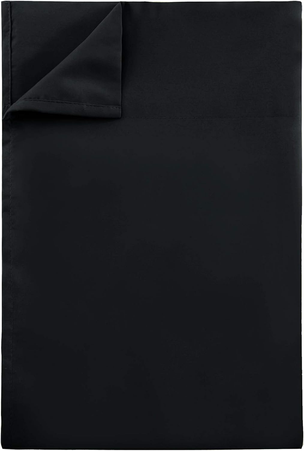 Toodou Soft Brushed Microfiber Black Full Size Flat Sheets-Comfortable and Durable Flat Sheet is Made of Premium Fabric Which Have Great Breathability: Kitchen & Dining