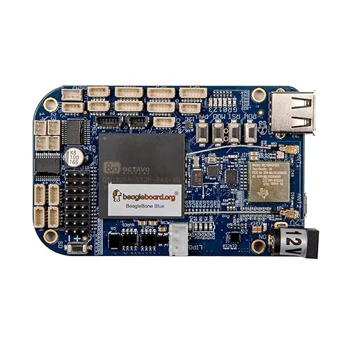 BeagleBone Blue Evaluation Board, All-in-one Linux-Based Computer for Robotics, Community Supported Beagleboard PocketBeagle BBONE-BLUE Evaluation Board, Robotics