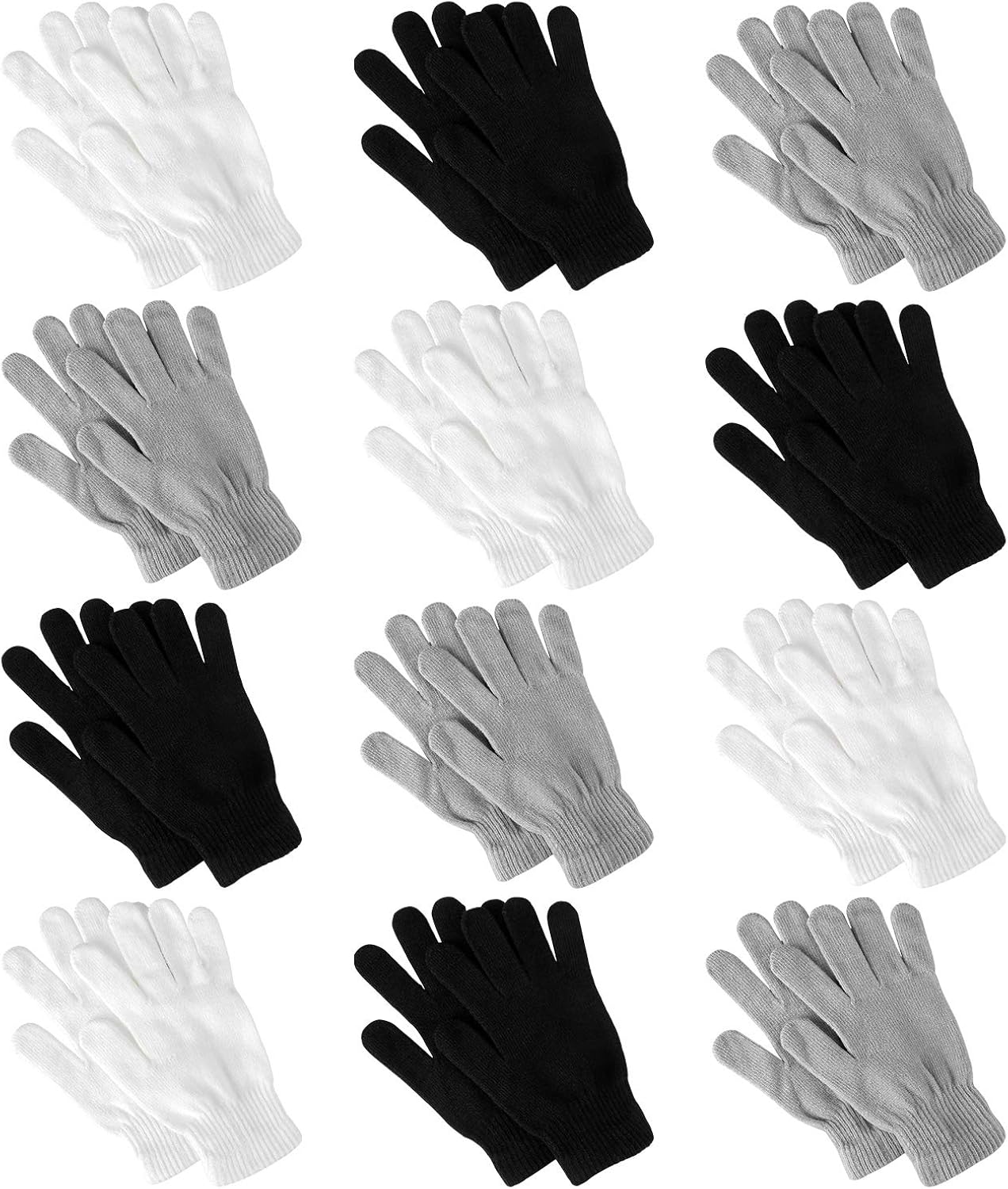Winter Magic Gloves Stretchy Warm Knit Gloves, Winter Magic Gloves (Mix-colour-7) at  Men’s Clothing store