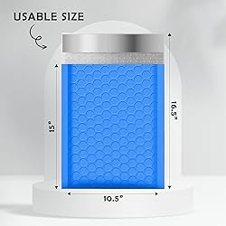 Yens Poly Bubble Mailers 10.5x16 200 Pack Blue