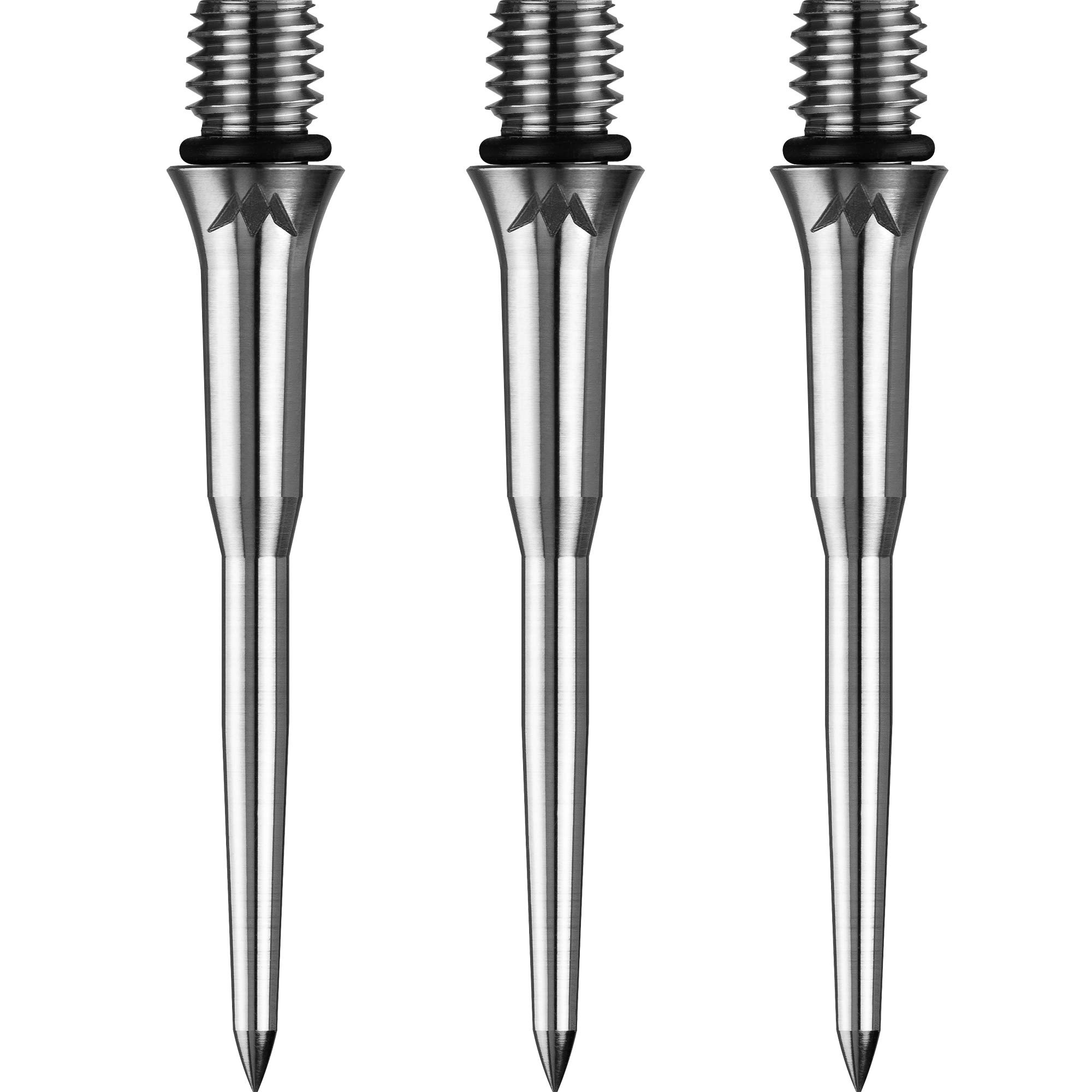 Mission Titan Pro Titanium Conversion Dart Points - Soft to Steel (Silver - Smooth, 30mm)