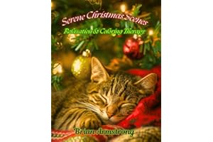 Serene Christmas Scenes: Relaxation & Coloring Therapy
