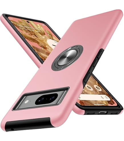 Coque Silicone Google Pixel 8 Pro Avec Anneau Support Magnétique 360° - TPU Souple, Mince, Antichoc - 6 Couleurs - 3