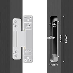 2PCS Hidden Door Hinge, Ultra-Thin Invisible Hinge