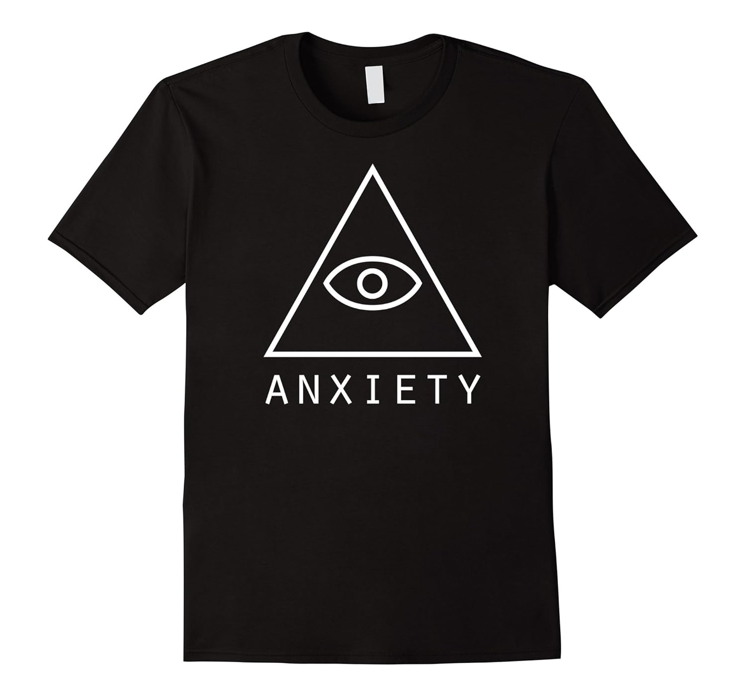 ANXIETY | Illuminati Aesthetic Vaporwave T-Shirts-Rose