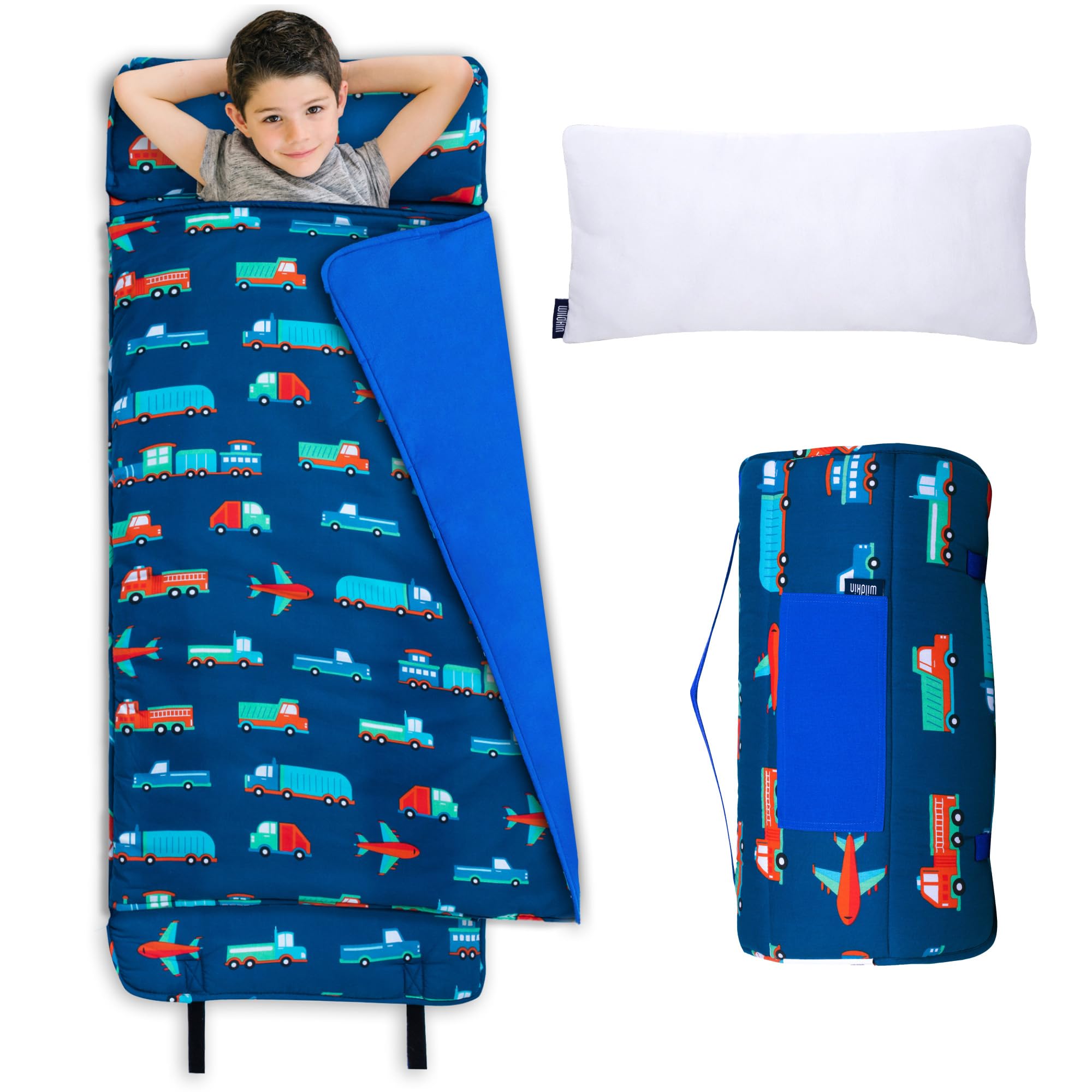 Photo 1 of Wildkin Kids Original Nap Mat – Cozy Kids Sleep Mat with Pillow, Ideal for School & Travel - Transportation