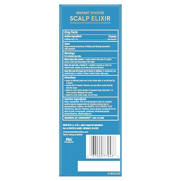 HEAD & SHOULDERS ROYAL OILS SCALP ELIXIR TREATMENT, FORMULATED WITH COOLING MENTHOL AND PEPPERMINT OIL FOR INSTANT SCALP SOOTHE AND HYDRATION, 4.2 FL OZ